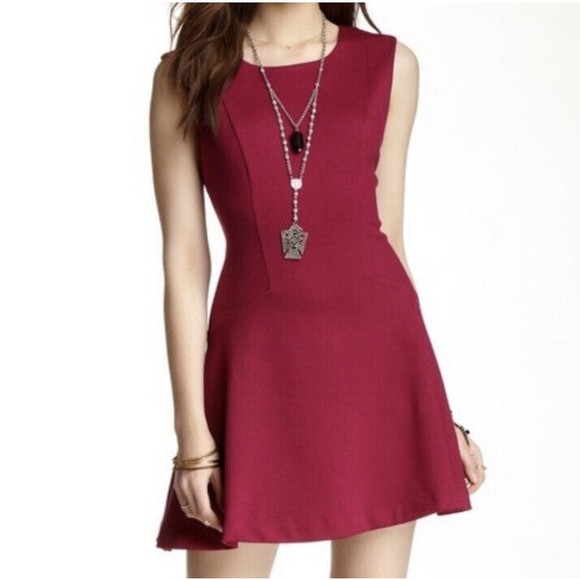 Free People Magenta Sleeveless Cha Cha Zipper Back Mini Dress Size Small - Picture 1 of 10